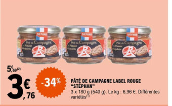 E.Leclerc Pate de Campagne offre