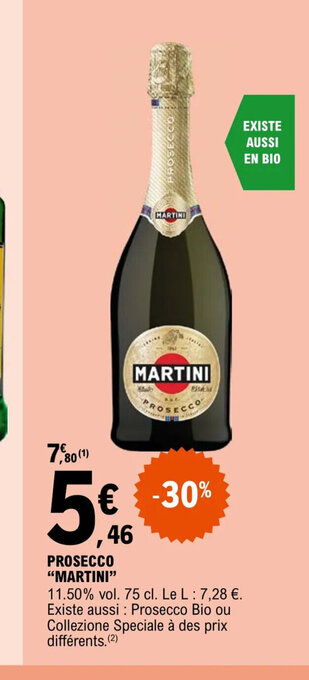 E.Leclerc PROSECCO MARTINI offre