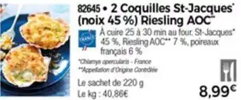Coquille St-Jacques Riesling AOC