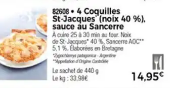 Thiriet Coquille St-Jacques sauce au Sancerre offre