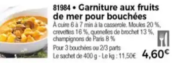 Thiriet Garniture aux fruits de mer pour bouchées offre