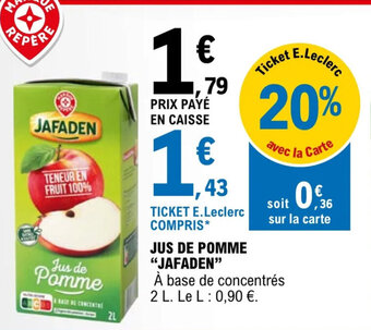JUS DE POMME "JAFADEN"