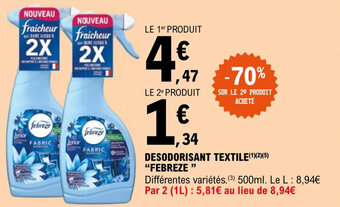 E.Leclerc DESODORISANT TEXTILE(1)(2)(5) "FEBREZE " offre