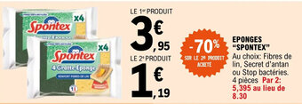 E.Leclerc EPONGES "SPONTEX" offre
