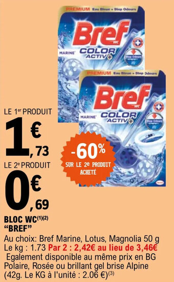 E.Leclerc BLOC WC(1)(2) "BREF" offre