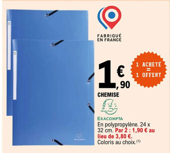 E.Leclerc CHEMISE offre