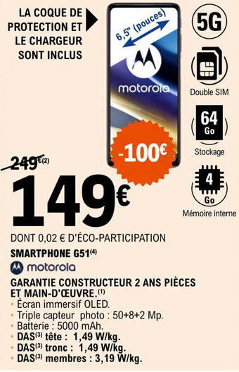 E.Leclerc SMARTPHONE G51(4) offre