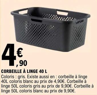 E.Leclerc CORBEILLE À LINGE 40 L offre