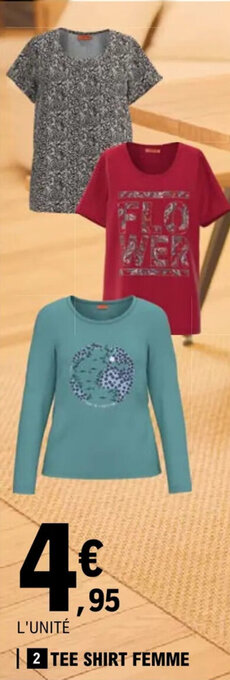 E.Leclerc TEE SHIRT FEMME offre