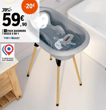 E.Leclerc PACK BAIGNOIRE VASCO 5 EN 1 offre