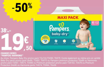 E.Leclerc CHANGES BEBES "PAMPERS HARMONIE" offre