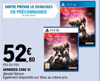 E.Leclerc ARMORED CORE VI offre
