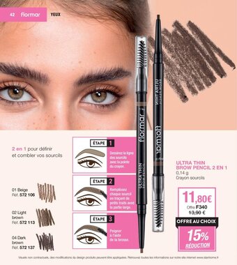 Stanhome ULTRA THIN BROW PENCIL 2 EN 1 offre