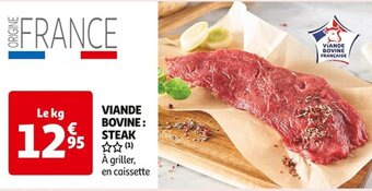 Auchan Supermarché VIANDE BOVINE: STEAK offre