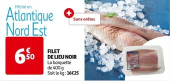 Auchan Supermarché FILET DE LIEU NOIR offre