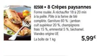Thiriet 8 crêpes paysannes offre