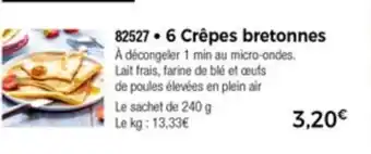 Thiriet 6 Crêpes bretonnes offre
