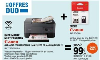 E.Leclerc IMPRIMANTE MULTIFONCTION offre