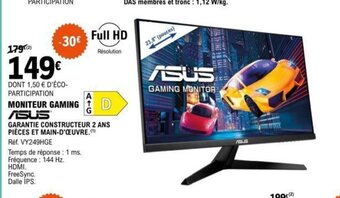 E.Leclerc MONITEUR GAMING ASUS offre