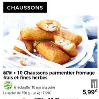 Thiriet 10 Chaussons parmentier fromage frais et fines herbes offre
