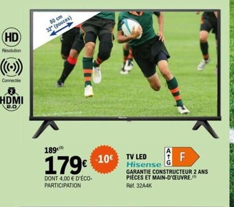 E.Leclerc TV LED Hisense offre
