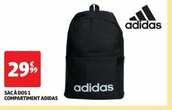 Auchan SAC À DOS 1 COMPARTIMENT ADIDAS offre