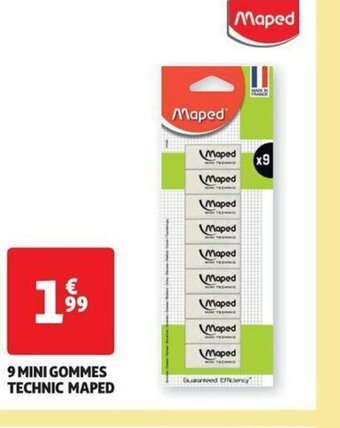 Auchan 9 MINI GOMMES TECHNIC MAPED offre