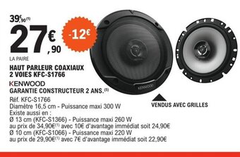 E.Leclerc L'Auto HAUT PARLEUR COAXIAUX offre