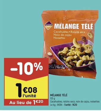 Leader Price MÉLANGE TÉLÉ offre