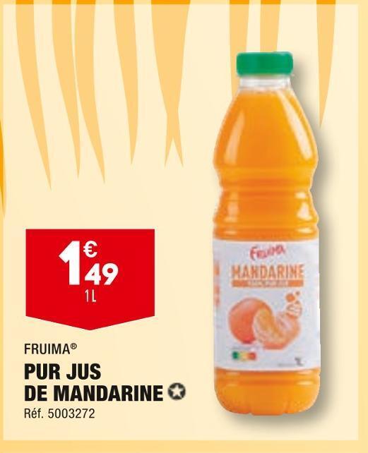 Promo Fruima pur jus de mandarine chez ALDI