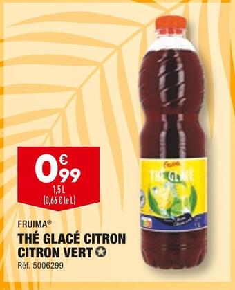 ALDI Fruima thé glacé citron citron vert offre