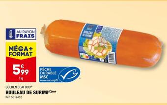 ALDI Golden seafood rouleau de surimi offre