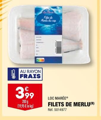 ALDI Loc marée filets de merlu offre