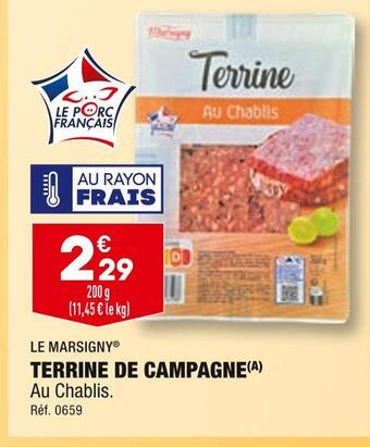 ALDI Le marsigny terrine de campagne offre