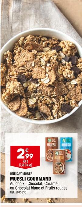 ALDI One day more muesli gourmand offre