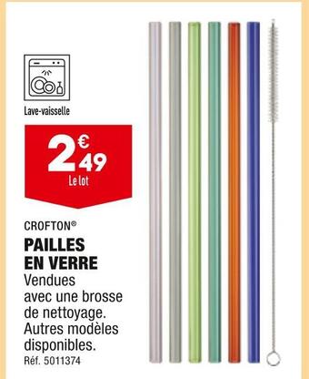 ALDI Crofton pailles en verre offre