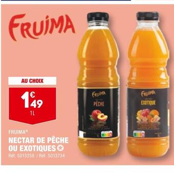ALDI Fruima nectar de pêche ou exotiques offre