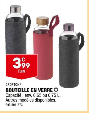 ALDI Crofton bouteille en verre offre