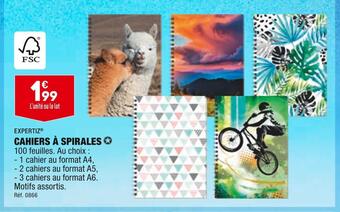 ALDI Expertiz cahiers à spirales offre
