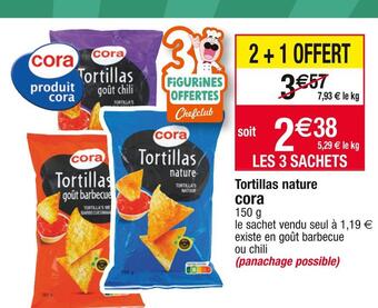 Cora x Carrefour Cora tortillas nature offre