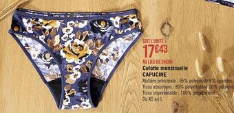 Hechter studio culotte menstruelle capucine