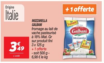 Netto MOZZARELLA GALBANI offre
