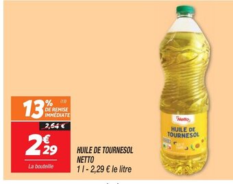 Netto HUILE DE TOURNESOL NETTO offre