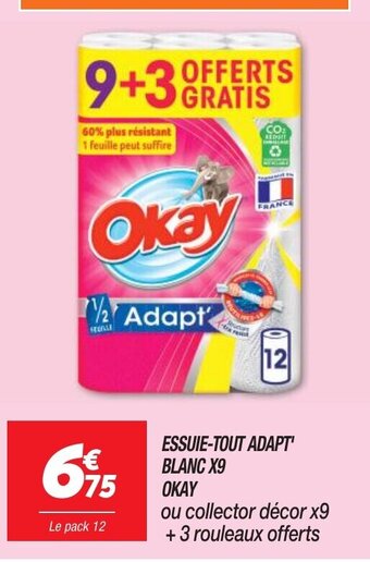 Netto ESSUIE-TOUT ADAPT' BLANC X9 offre