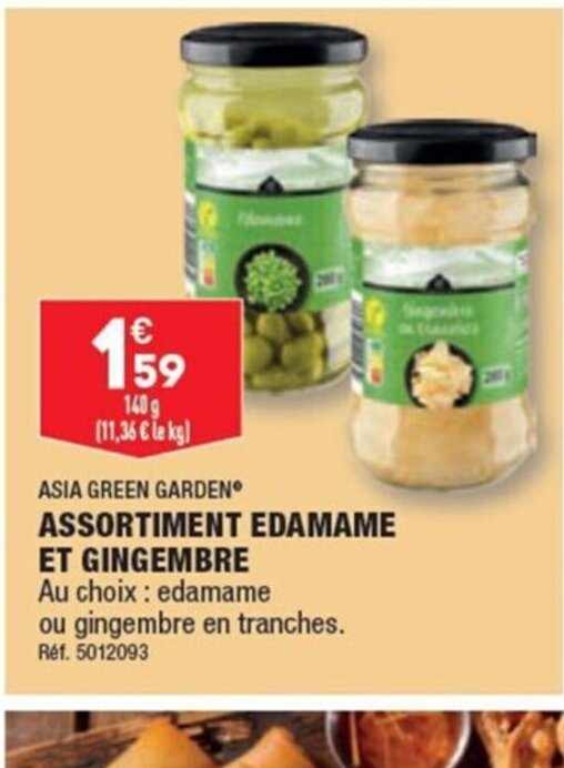 Promo ASSORTIMENT EDAMAME ET GINGEMBRE chez ALDI