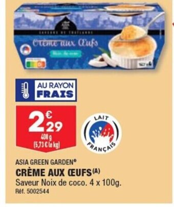 ALDI CRÈME AUX CEUFS (A) offre
