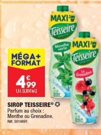 ALDI SIROP TEISSEIREⓇ ✪ offre