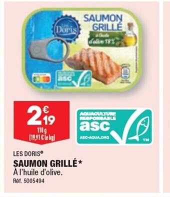 ALDI SAUMON GRILLÉ* À l'huile d'olive. Réf. 5005494 offre