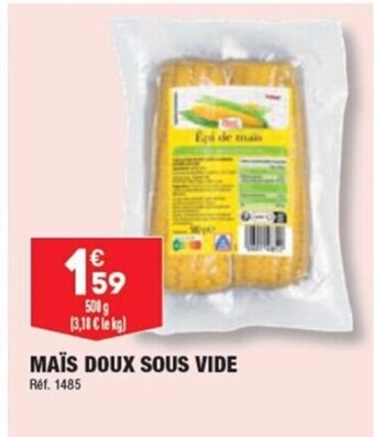 ALDI MAÏS DOUX SOUS VIDE offre