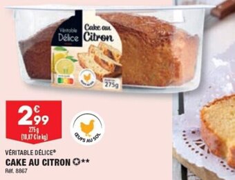 ALDI CAKE AU CITRON *** offre